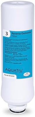AquaTru Reverse Osmosis Filter (Stage 3) – Compatible with AquaTru Classic, Classic Smart & Under Sink Purifier Models by AQUATRU
