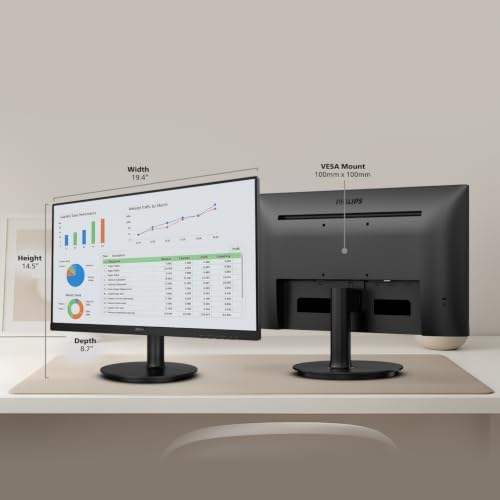 Philips 22 Inch Computer Monitor FHD 100Hz VA VESA Flicker-Free, 221V8LB - Image 7