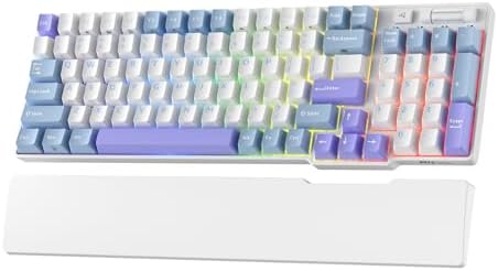 RK ROYAL KLUDGE RK96 RGB Wireless Mechanical Gaming Keyboard w/Wrist Rest by RKROYALKLUDGE