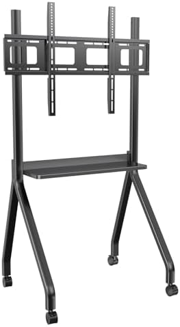 Mobile Smart Board Stand with Wheels, Height Adjustable Interactive Whiteboard Cart for 75/85'' Screens by Cryonavis