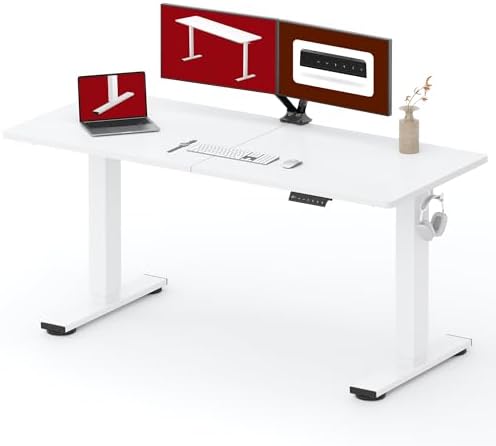 SANODESK 63''x24'' Height Adjustable Electric Standing Desk for Home Office by sanodesk