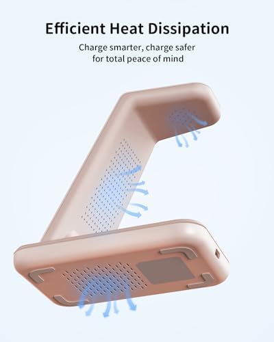 Charging Station for Apple Wireless Charger: 3 in 1 Phone Charger Stand for iPhone 17 16 15 14 13 12 11 SE X Pro Max Plus - Apple Watch Ultra 11 10 9 8 SE 7 6 5 4 3 - Air-Pods 2 3 Pro - Image 5