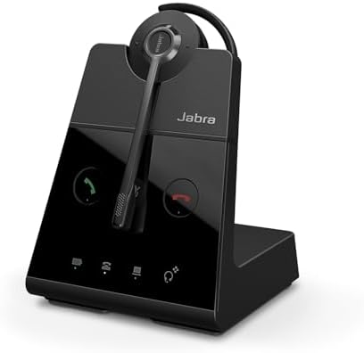 Jabra Engage 65 SE (Second Edition) Wireless Headset, Convertible – Telephone Headset with Industry-Leading Wireless Performance, Advanced Noise-Cancelling Microphone, All Day Battery Life - Black by Jabra