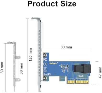 ipolex PCIe to SFF-8643 Adapter for U.2 NVMe SSD, PCIe 3.0 X4, Single SFF-8643, SAS Adapter Card Support Windows 10/2016/2019, VMware ESXi 6/7, Linux 18/20/21, REHL/Cent0S 7/8 and More - Image 3