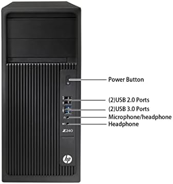 HP Tower Computers PC Workstation Z240,i7 Desktop,32GB Ram,1TB SSD + 2TB HDD,AX210 Built-in WiFi 6E,Windows 11,HDMI,DVI,DP,DVD,NVIDIA GT 1030 2GB,Wireless K&M +TJJ PAD (Renewed) - Image 6