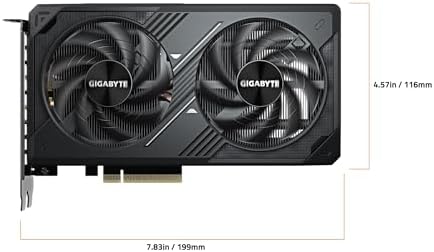 GIGABYTE GeForce RTX 5060 WINDFORCE OC 8G Graphics Card, Cooling System, 8GB 128-bit GDDR7, PCIe 5.0, Manufactured by NVIDIA, DisplayPort & HDMI - Video Output Interface, GV-N5060WF2OC-8GD Video Card - Image 6