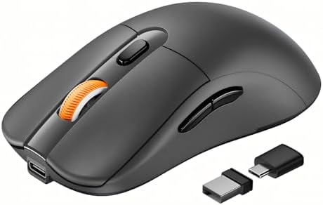 ProtoArc EM15 USB C Mouse, Tri-Mode Bluetooth Mice for Laptop, Gray by ProtoArc