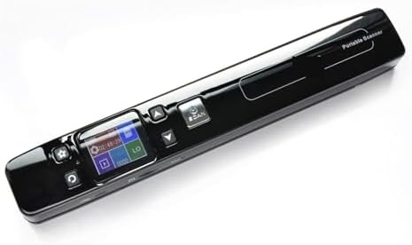 Document Scanners, Mini Document & Images Scanner 1050DPI A4 Size JPG/PDF Formate High Speed LCD Display for Business Receipts Photo(Black USB) by Unknown