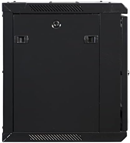 AEONS Professional Wall Mount 19-Inch IT Server Rack Network Cabinet Enclosure 9U 16" Switch-Depth Glass Door Black - Image 5