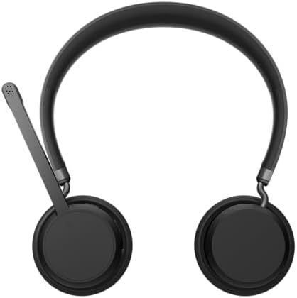 Lenovo Wireless Stereo Headset, Noise Cancelling Mic, Bluetooth 5.3 Multipoint, 31-Hour Talk & 60-Hour Playback, Lightweight 138g, Replaceable Earcups Over-Ear Comfort, Gaming, Office, & PC Use - Image 4