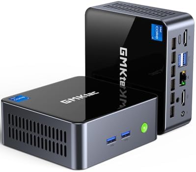 GMKtec Mini PC Intel Core i7-1185G7 (Up to 8 GHz) 16GB DDR4 1TB SSD by GMKtec