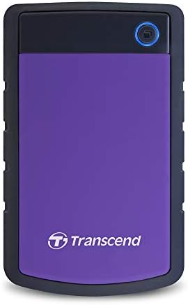 Transcend 1TB StoreJet 25H3 Rugged Portable HDD, One Touch Backup by Transcend