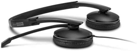 Lenovo Wired ANC Headset Gen 2 (Teams) with Active Noise Cancellation, EPOS BrainAdapt & ActiveGard Tech, Lightweight, USB-C, Plug-and-Play, Zoom Certified, Customizable, Hearing Protection - Image 4