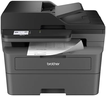 Brother MFC-L2820DW Wireless Compact Monochrome All-in-One Laser Printer with Copy, Scan and Fax, Duplex, Black & White | Includes Refresh Subscription Trial(1),(Renewed Premium) by Unknown