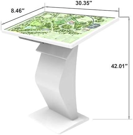 32 inch Touch Screen Kiosk, Windows11 System(8+128g), K-Style Stand Inquiry Machine, Human–Machine Interaction Smoothly for Mall Navigation/Self-Ordering/Advertising/Retail Store - Image 2