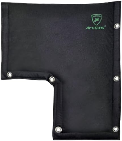 Insulated Pouch - Backflow Preventer Insulation Cover for Winter Freeze Protection, Pressure Vacuum Breaker Cover Black, 14” W x 16.5”H - Measure Before Purchase by ArtiGifts