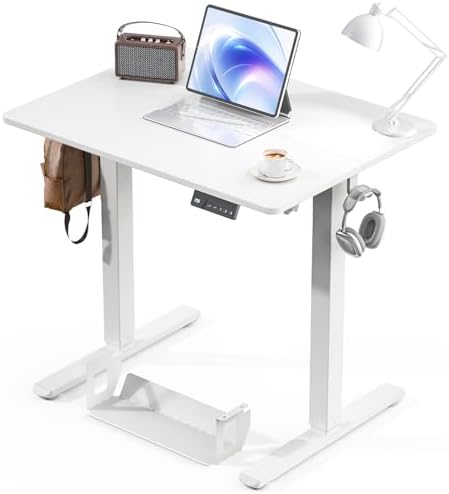 Kingant Standing Desk, 32x24 Inch Electric Height Adjustable Computer Desk by KINGANT