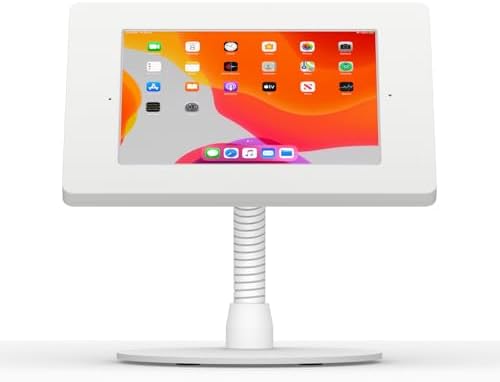 VidaMount White Covered Home Button Enclosure and Portable Flexible Stand [Bundle] Compatible with iPad 10.2" (7th, 8th & 9th Gen) - Image 2