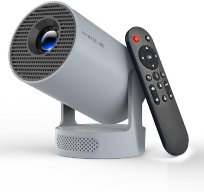 Mini Portable Projector with WiFi 6 Bluetooth 5.4, 4K Support Built in Apps by Magcubic
