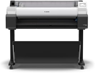 Canon imagePROGRAF TM-340 36" - Large Format 5 Color Poster & Plotter Printer with Media Detection, Color Calibration, Printer Stand/Catch Basket, 300 ml of Ink, and 2-Year Warranty by Unknown