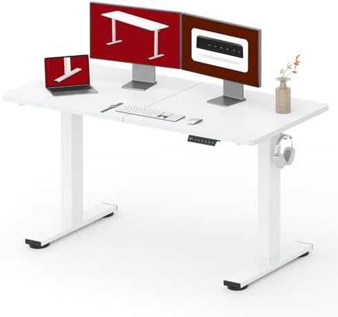 SANODESK 55''x24'' Height Adjustable Electric Standing Desk for Home Office by sanodesk