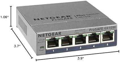 NETGEAR 5-Port Gigabit Ethernet Easy Smart Managed Switch (GS105Ev2) - Image 6