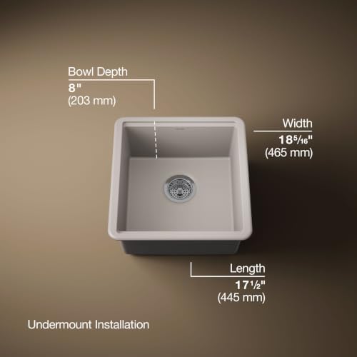 KOHLER Billings 18 in. Undermount Bar Sink With Accessories - Image 3