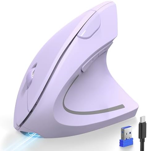 TECKNET Ergonomic Mouse Wireless, Rechargeable Vertical Mice Right Hand by Tecknet