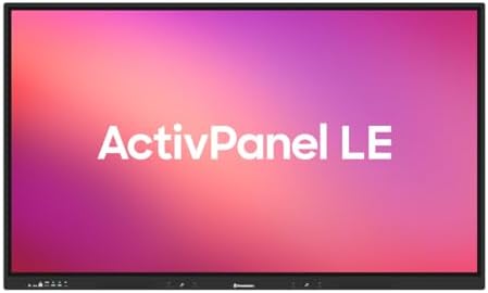 Promethean ActivPanel LE 75” High Specification Digital Whiteboard, 4K UHD, Interactive Display, Android OS, EDLA Certified, 3 Year Onsite Support (Panel Only) by Promethean