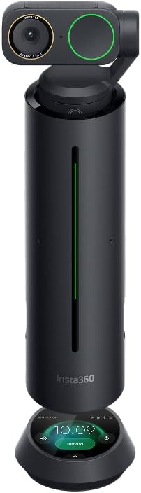 Insta360 WaveLink Pro - 4K Conference Room Speakerphone and Camera, Speaker Tracking, 5m 360° Voice Pickup, Noise Reduction, AI Transcription and Summaries, Plug & Play, Works with Zoom, Teams by Unknown