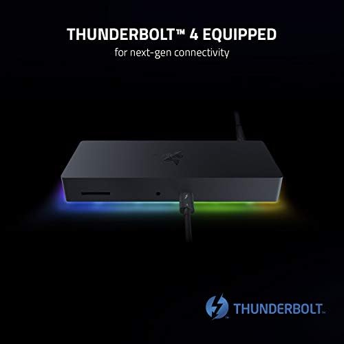Razer Thunderbolt 4 Dock: 10 Ports in 1-Dual 4K or Single 8K Video Output-USB A and C Hub,2.5 GbE Thunderbolt 3,Mac,and PC Compatible-Thunderbolt 4 Certified-Passthrough Charging-Chroma (Pack of 3) - Image 2