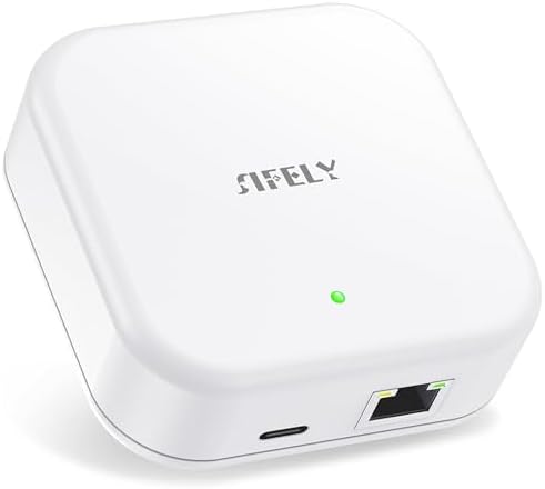 Sifely Smart Lock Wired Gateway - Remote Access Hub for Sifely Smart Door Lock, Works with App & Alexa (Model G3P, Power Over Ethernet, PoE Wired) by SifelySmartLocks
