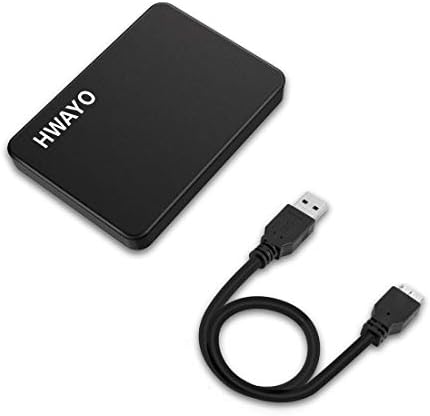 HWAYO 500GB Portable External Hard Drive Ultra Slim 2.5'' USB 3.0 HDD by HWAYO