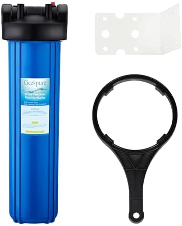 Geekpure 20 Inch Whole House Water Filter Housing-Fit 4.5" x 20" Filter by Geekpure