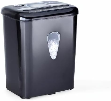 Amazon Basics 6 Sheet High Security Micro-Cut Paper and Credit Card Shredder, P-4 Security Level, Easy to Empty, Black - Image 4