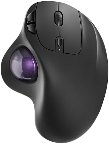 Nulea M501 Wireless Trackball Mouse Ergonomic Thumb Control, 4 DPI Levels by Nulea