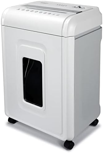 Aurora Heavy Duty Anti-Jam 24-Sheet Crosscut Shredder/40 Min Run Time/ 7-Gallon Pullout Basket, White/Grey by Aurora