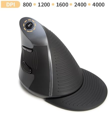 DELUX Ergonomic Vertical Mouse, Rechargeable Vertical Mouse (M618G DB) - Image 2