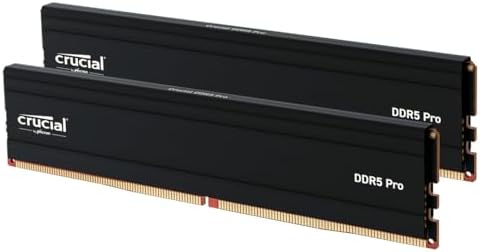 Crucial Pro 128GB Kit (2x64GB) DDR5 RAM, 5600MHz (or 5200MHz or 4800MHz) Desktop Gaming Memory UDIMM, Compatible with Latest Intel & AMD CPU CP2K64G56C46U5 by Crucial