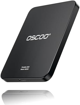 1TB Magnetic Portable SSD, Up to 2000MB/s – External Solid State Drive by OSCOO