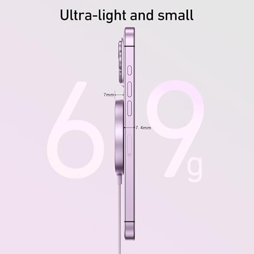 BENFEI Magnetic Wireless Charger Compatible with MagSafe for iPhone 17/16/15/14/13/12, Aluminum, up to 7.5W, 1.5m Cable - Image 3