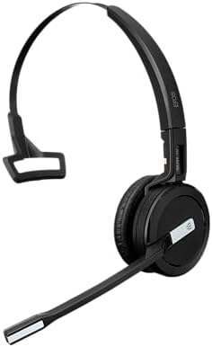 Sennheiser SDW 5015 (506592) Single-Sided Wireless DECT Super Wideband Headset for Desk Phone & Softphone/PC Connection Dual Microphone Ultra Noise-Canceling, Black - Image 3
