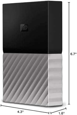 Western Digital 3TB Black-Gray My Passport Ultra Portable External Hard Drive - USB 3.0 - WDBFKT0030BGY-WESN (Old Generation) - Image 4
