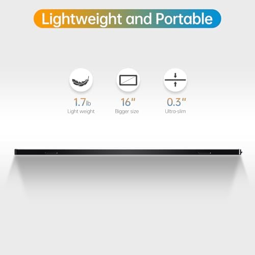 Anyuse 16" QHD USB-C HDMI HDR Portable Monitor - Image 5