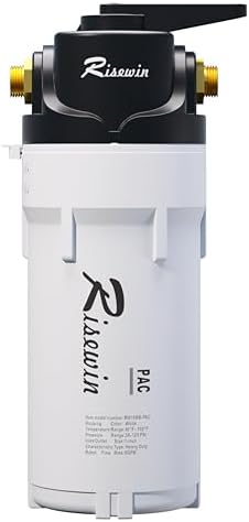 10" Whole House Water Filter System, Single Stage, Bypass, Flushable,1" NPT by Risewin