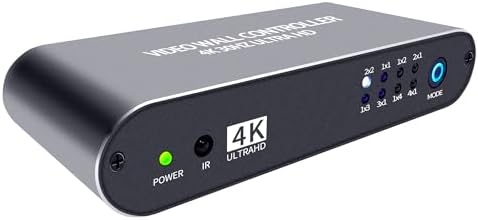 Video Wall Controller 2x2 4K UHD TV Wall Controller 1X2 2X1 1X3 3X1 1X4 4X1 Support 4K30 HDMI Input for max 4 TV Splicing Display - Image 6