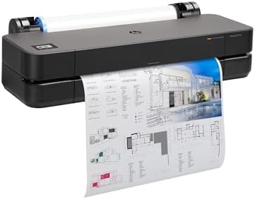 HP DesignJet T210 Large Format 24-inch Plotter Printer, for Easy CAD & Poster Prints (8AG32D) by Unknown