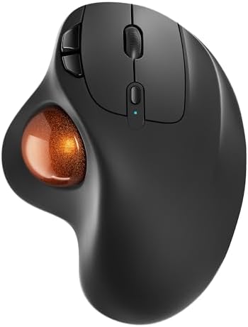 Nulea M501 Wireless Trackball Mouse Ergonomic Thumb Control, 4 DPI Levels by Nulea