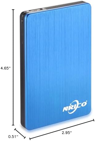 NRICO Portable External Hard Drive, USB 3.0, 2.5 Inch, Blue, 500,GB - Image 7
