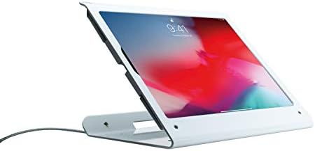 Theft-Deterrent Kiosk – CTA Sleek Rotating Theft-Deterrent Kiosk Stand with Optional Swivel for Retail Transactions and Security Locking Cable for iPad Pro 3rd Gen. 12.9-Inch (PAD-RTDW13) – White by CTADigital